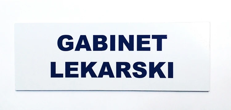 Tablica gabinetu lekarskiego