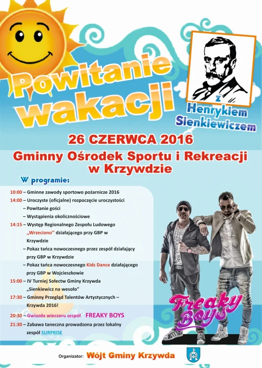Plakat wydarzenia Powitanie wakacji