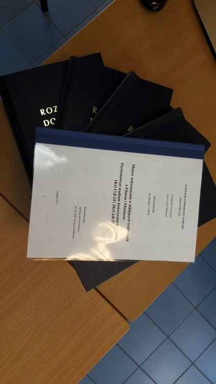 Wydruk i oprawa prac dyplomowych